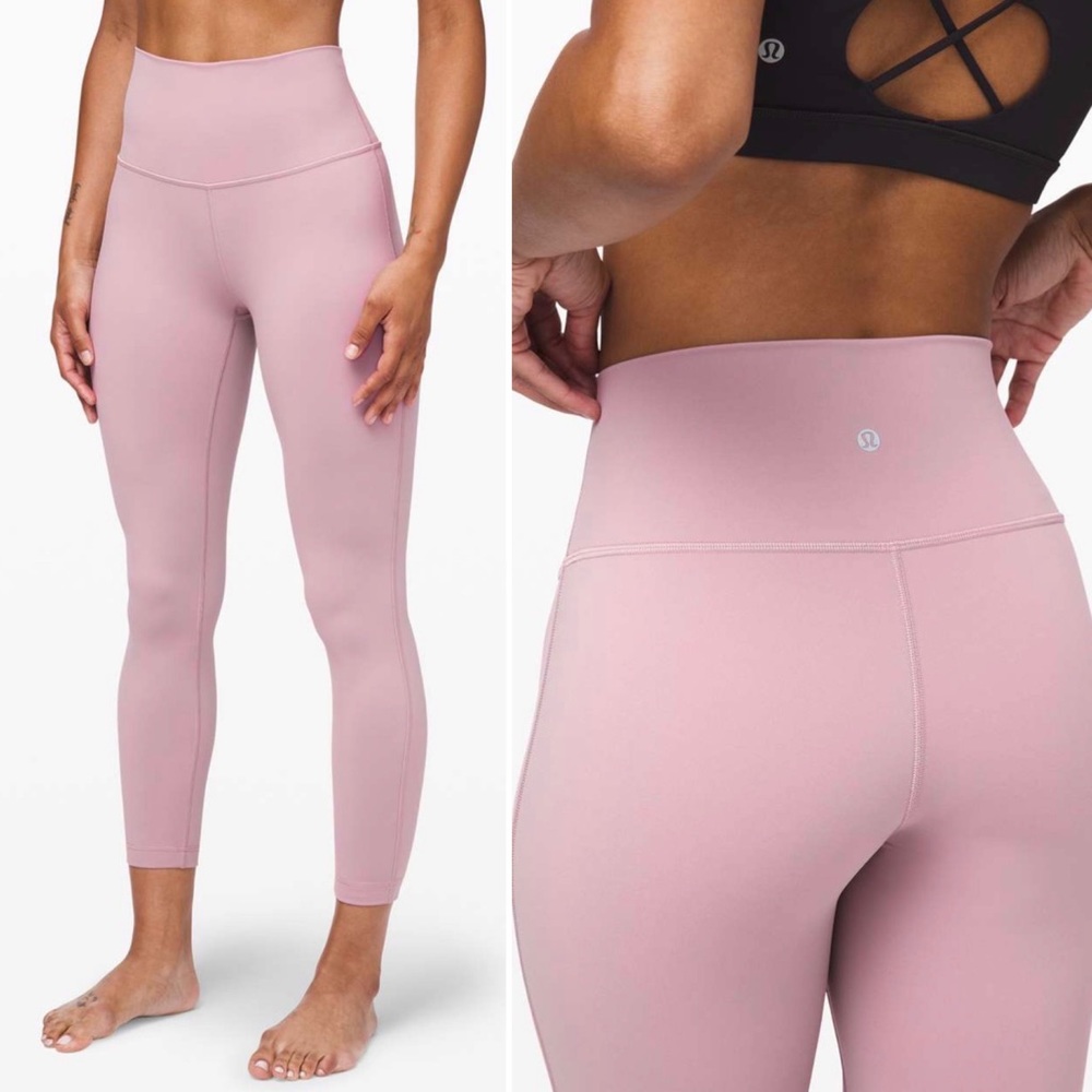 Lululemon Wunder Under High Tight Legging Pant Smoky Blush Pink Activewear 4